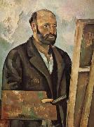 Paul Cezanne Self-Portrait with Palette oil painting reproduction